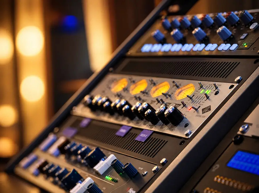 Previos y equipos analógicos en el rack